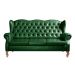 Sofá Imperador 3 Lugares Chesterfield Decoração Retrô Vintage - Courissimo Verde