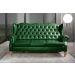 Sofá Imperador 3 Lugares Chesterfield Decoração Retrô Vintage - Courissimo Verde