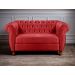 Sofá Nobreza 2 Lugares Cor:Suede Vermelho 100