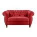 Sofá Nobreza 2 Lugares Cor:Suede Vermelho 100