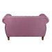 Sofá Nobreza 2 Lugares Cor:Veludo Roxo 380