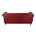 Sofá Nobreza 3 Lugares Cor:Suede Bordô 110