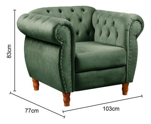 Sofá Nobreza Poltrona Chesterfield Vintage Retrô Clássico