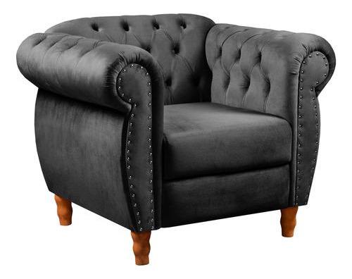 Sofá Nobreza Poltrona Chesterfield Vintage Retrô Clássico