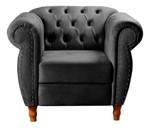 Sofá Nobreza Poltrona Chesterfield Vintage Retrô Clássico