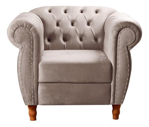Sofá Nobreza Poltrona Chesterfield Vintage Retrô Clássico
