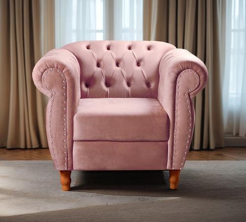 Sofá Nobreza Poltrona Chesterfield Vintage Retrô Clássico