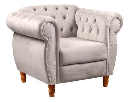 Sofá Nobreza Poltrona Chesterfield Vintage Retrô Clássico