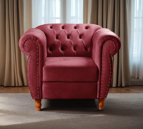 Sofá Nobreza Poltrona Chesterfield Vintage Retrô Clássico