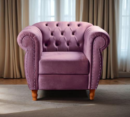 Sofá Nobreza Poltrona Chesterfield Vintage Retrô Clássico