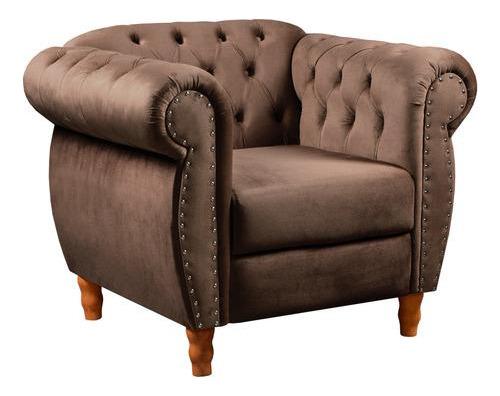 Sofá Nobreza Poltrona Chesterfield Vintage Retrô Clássico