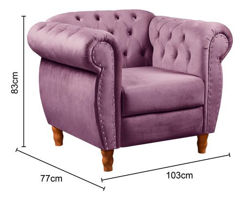 Sofá Nobreza Poltrona Chesterfield Vintage Retrô Clássico