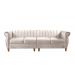 Sofá Realeza 4 Lugares Cor:Suede Bege Claro 080