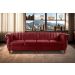 Sofá Realeza 4 Lugares Cor:Suede Bordô 110
