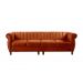 Sofá Realeza 4 Lugares Cor:Veludo Terracota 400