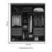 Guarda-Roupa Casal Inovatto 2 Portas 6 Gavetas Branco