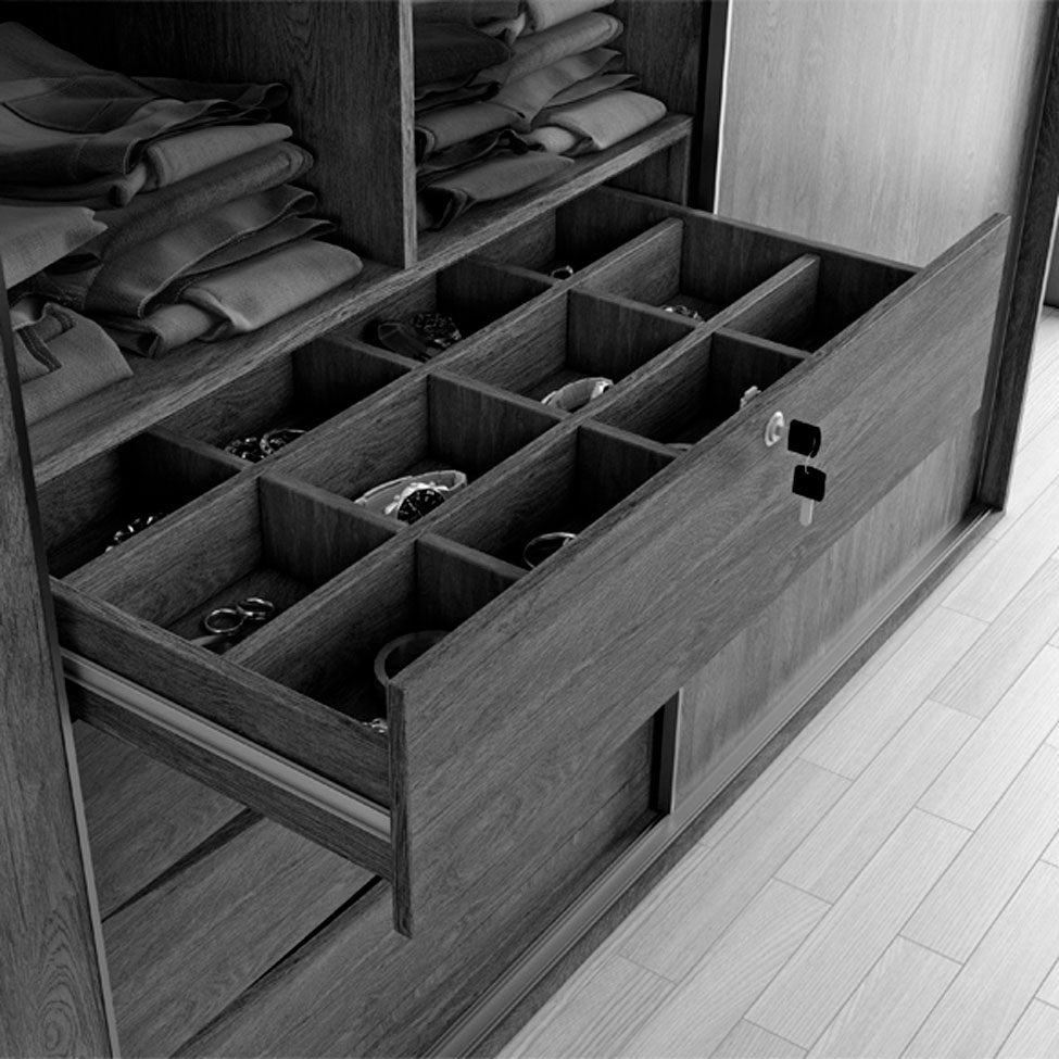 Guarda-Roupa Casal com Espelho Eleganza 2 PT 6 GV Branco