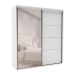 Guarda-Roupa Casal com Espelho Eleganza 2 Portas 3 Gavetas Branco