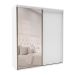Guarda-Roupa Casal com Espelho Inovatto 2 Portas 3 Gavetas Branco