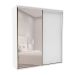 Guarda-Roupa Casal com Espelho Inovatto 2 Portas 6 Gavetas Branco