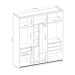 Guarda-Roupa Casal com Espelho Inovatto 2 Portas 6 Gavetas Branco