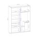 Guarda-Roupa Casal com Espelho Luminum 2 Portas 3 Gavetas Branco