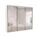 Guarda-Roupa Casal com Espelho Luminum ll 3 Portas 6 Gavetas Branco