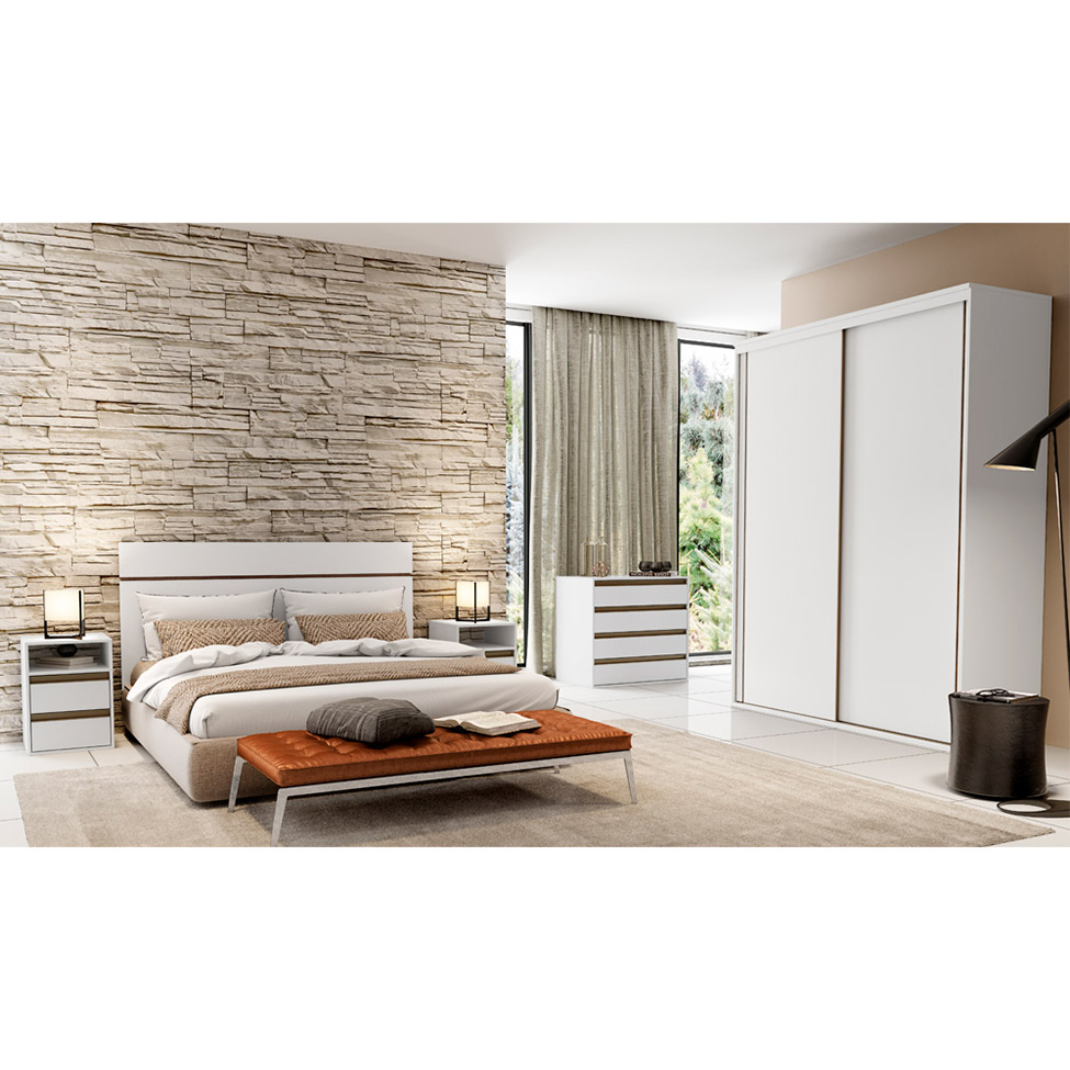Guarda-Roupa Solteiro Inovatto 2 Portas 3 Gavetas Branco
