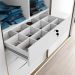 Guarda-Roupa Solteiro Inovatto 2 Portas 3 Gavetas Branco
