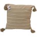 Almofada Pompom Decorativa 45x45cm Linho