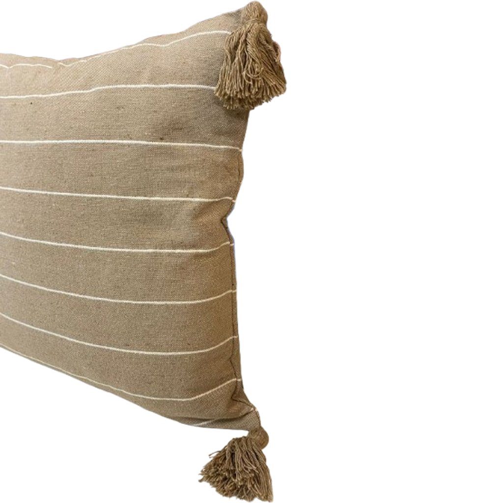 Almofada Pompom Decorativa 45x45cm Linho