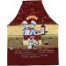 Avental Estampado com Bolso 65x80cm Vin Rouge