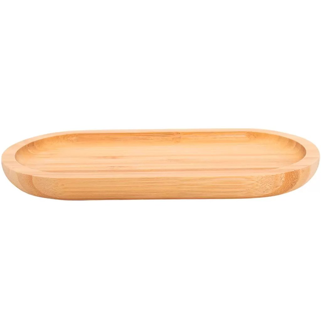 Bandeja Oval Bambu Petisqueira 44x16