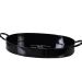Bandeja Oval Classic Black 39x25x5,5 Aço Galvanizado