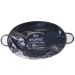 Bandeja Oval Classic Black 39x25x5,5 Aço Galvanizado