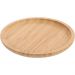 Bandeja Redonda Bambu Petisqueira 25x1,5cm