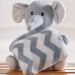 Bichinho de Pelúcia Floresta New com Manta Bebê 100x75cm Elefante