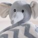 Bichinho de Pelúcia Floresta New com Manta Bebê 100x75cm Elefante