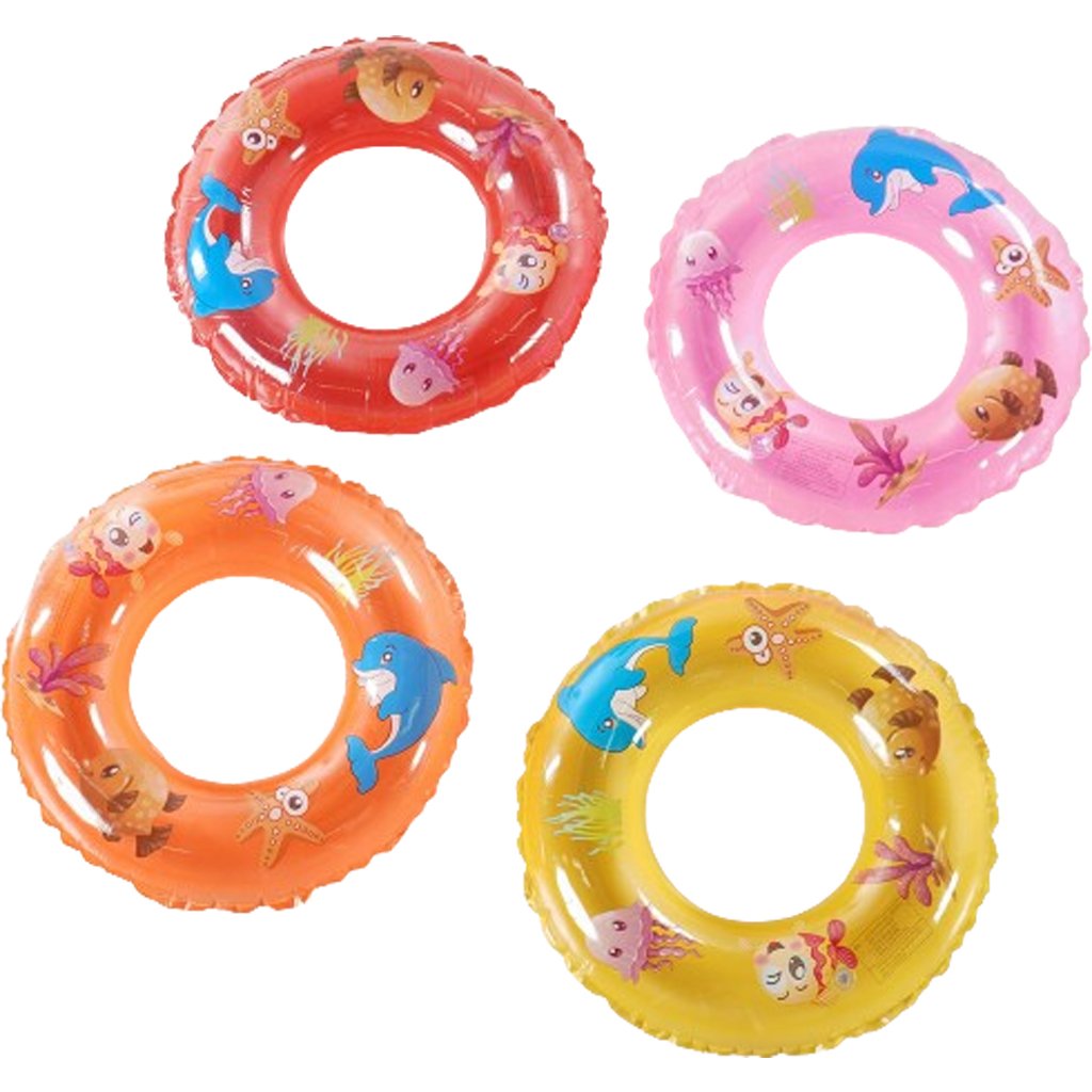 Boia Redonda Fundo do Mar Infantil 60cm Laranja