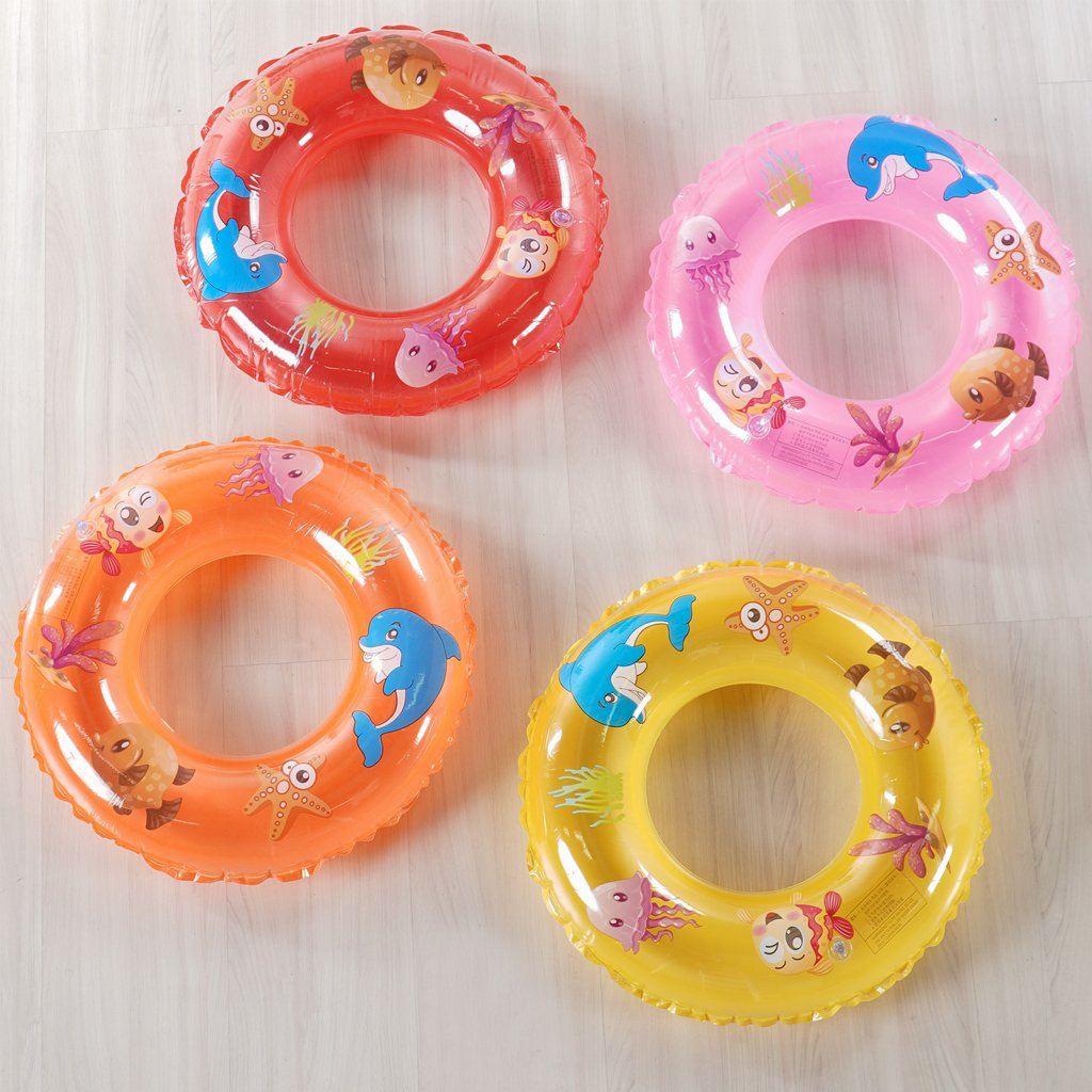 Boia Redonda Fundo do Mar Infantil 60cm Laranja