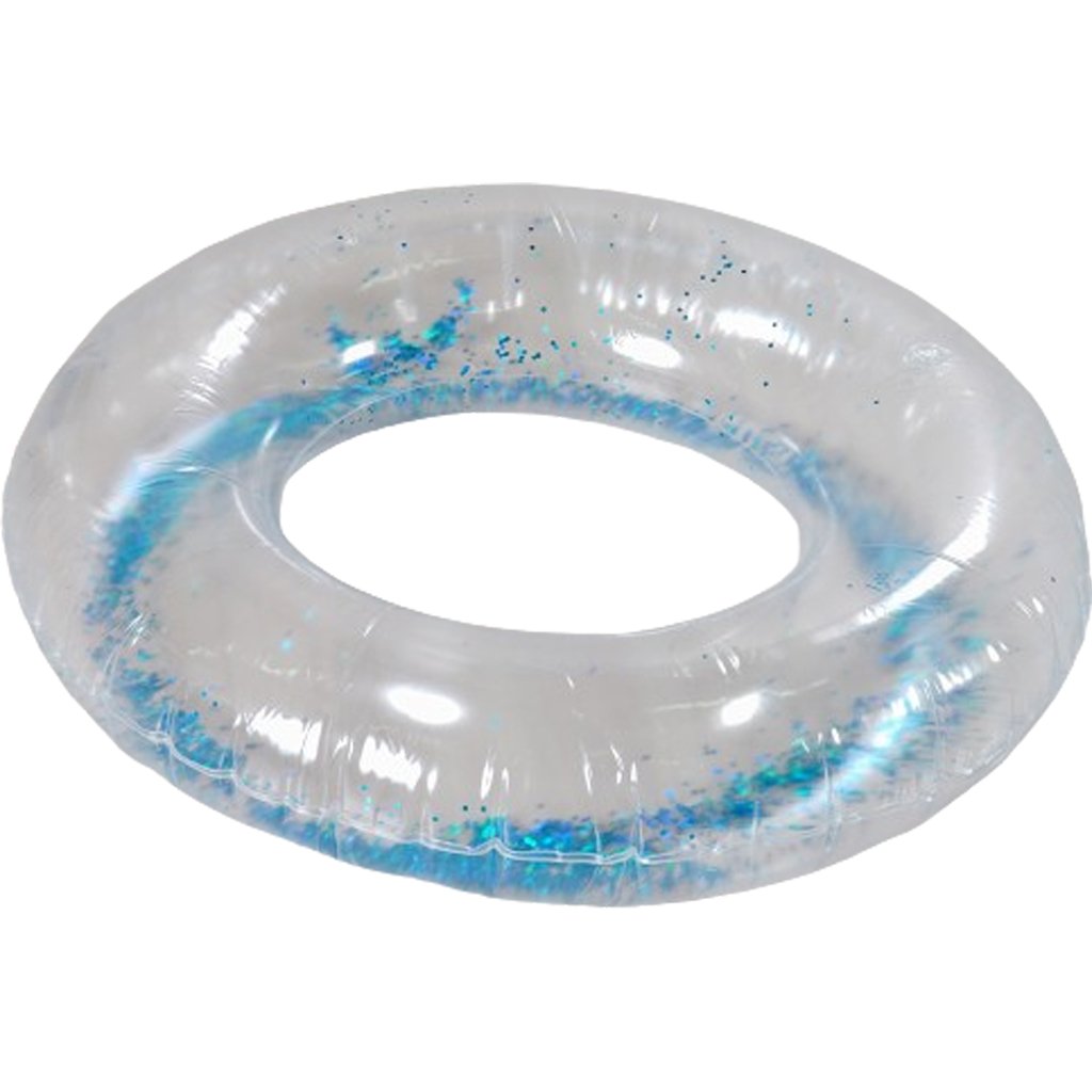 Boia Redonda Glitter Infantil 80cm Azul