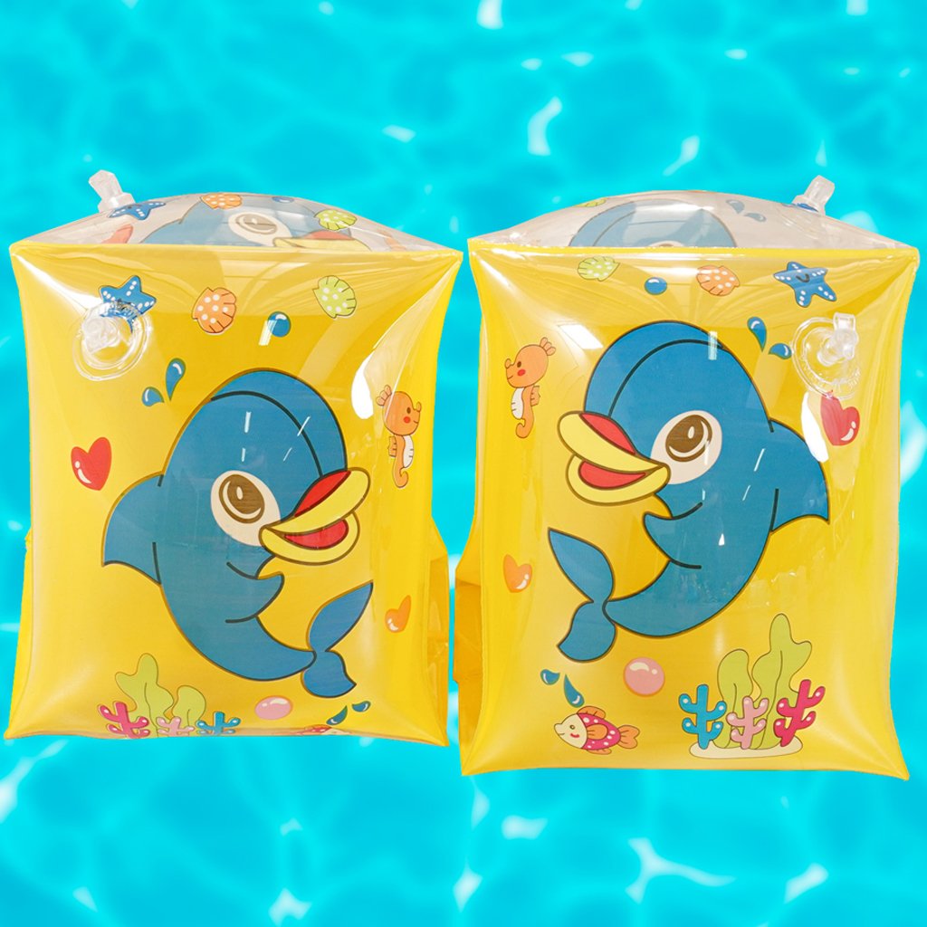 Boia de Braço Jogo para Criança 23x15cm Amarelo