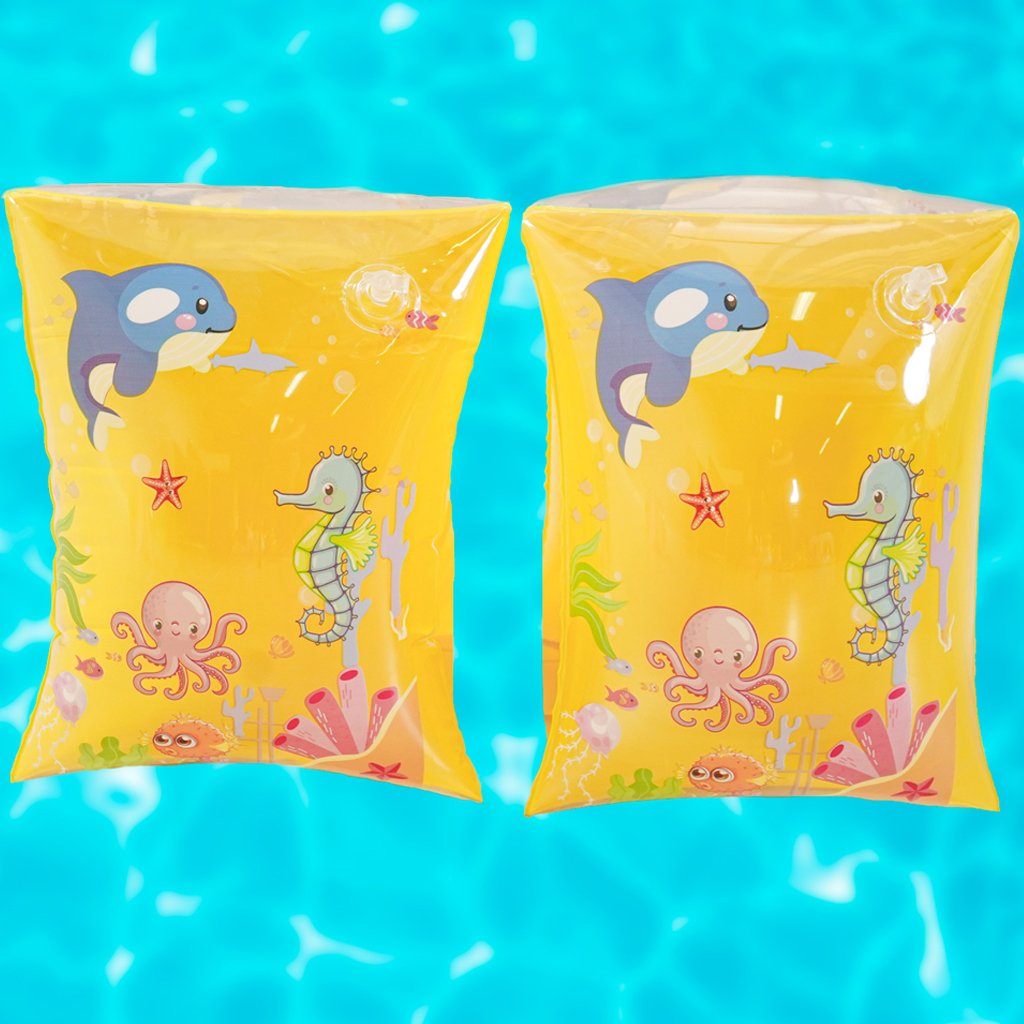 Boia de Braço Jogo para Criança 27x17cm Amarelo