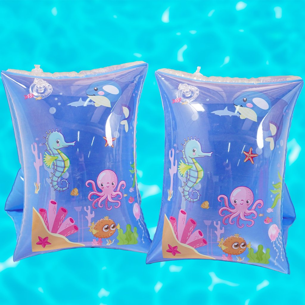 Boia de Braço Jogo para Criança 27x17cm Azul