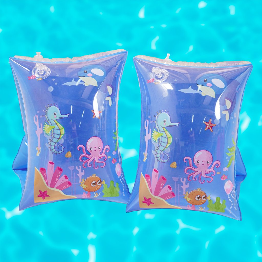 Boia de Braço Jogo para Criança 27x17cm Azul