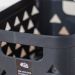 Caixa Organizadora com Tampa Triângulos 3,6L Preto