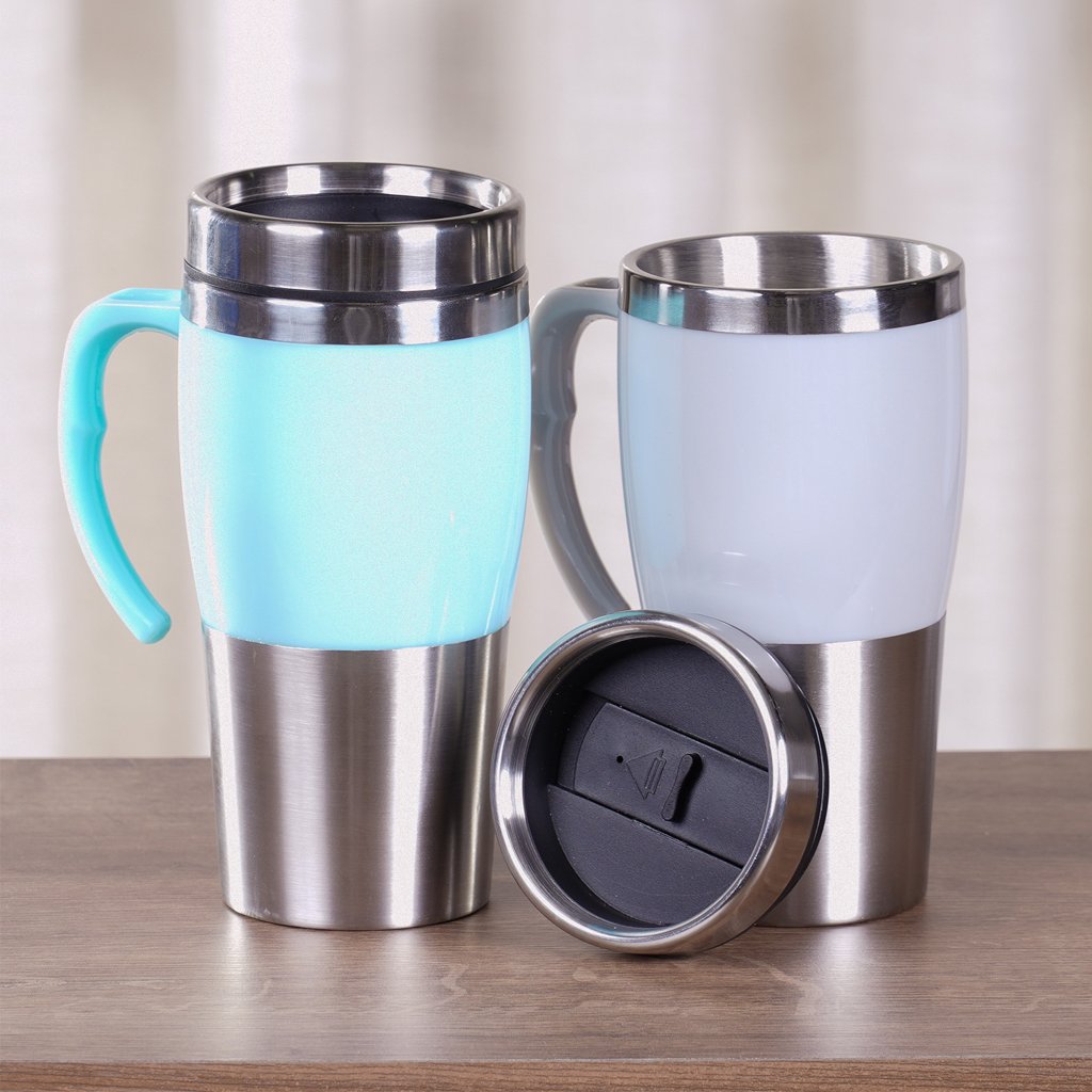 Caneca de Viagem Colors 457ml 17,5x8cm Azul