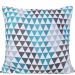 Capa de Almofada Digital Print Suede Geometric 45x45cm Verde
