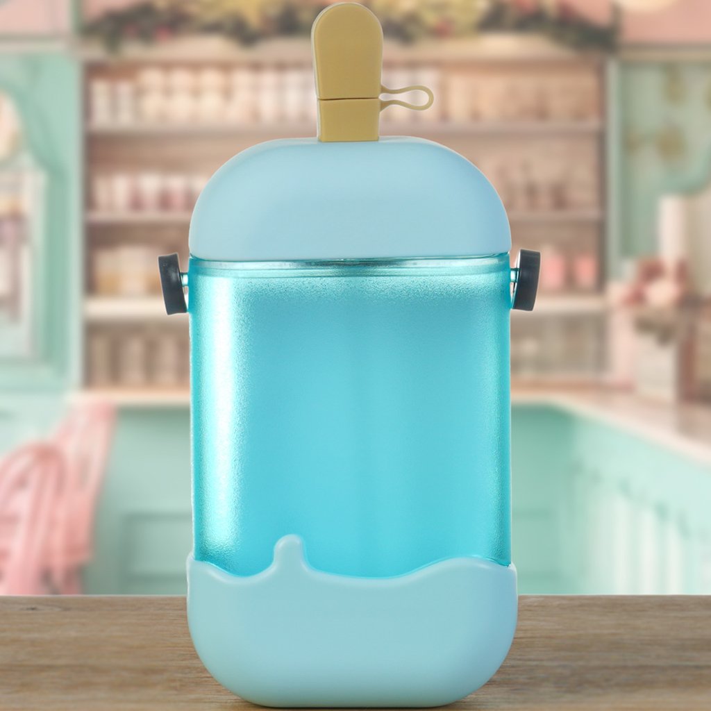 Copo Infantil Picolé 400ml 19x8x8cm Azul