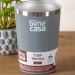 Copo Térmico para Bebidas Sem Tampa 400ml   Cinza